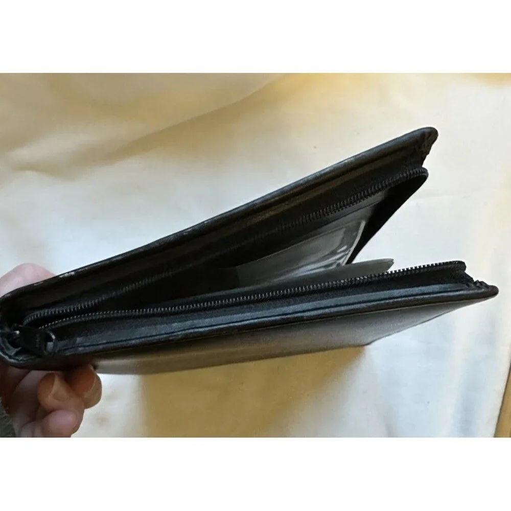 Vintage Black Personal Organizer Planner Day Runner 9